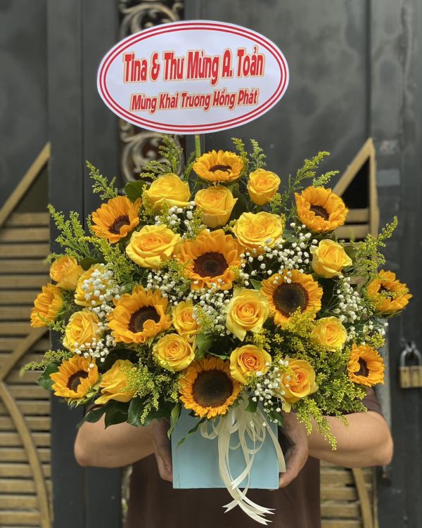 hoa khai trương