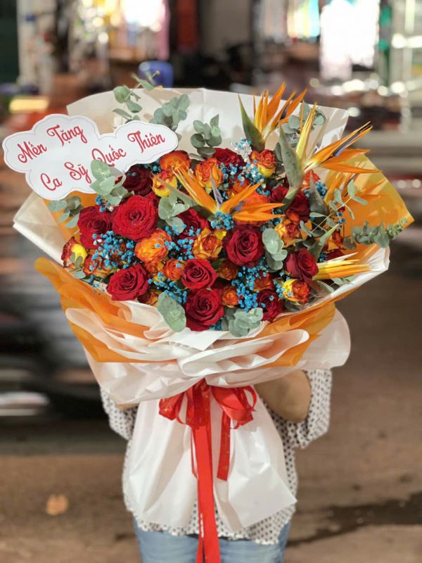 bó hoa tươi đẹp