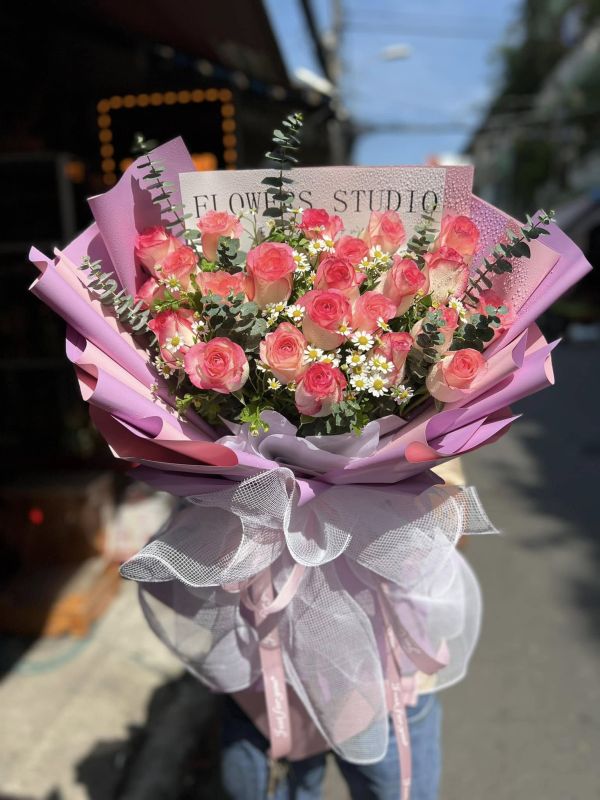 bó hoa tươi đẹp