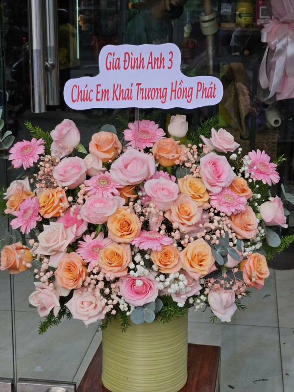 hoa khai trương