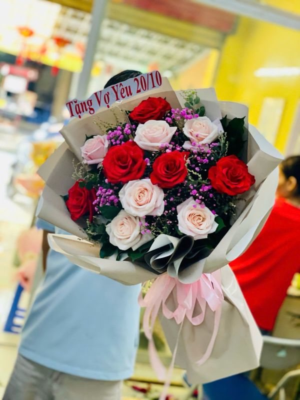 bó hoa tươi đẹp