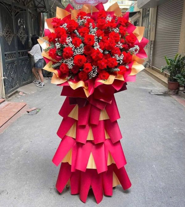 lẵng hoa chúc mừng