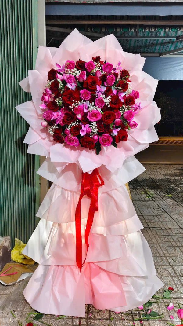 lẵng hoa chúc mừng