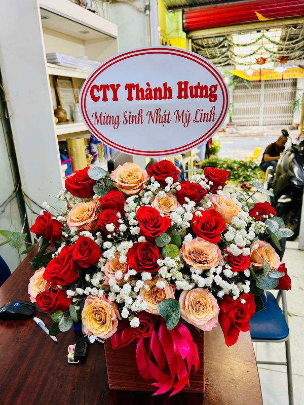 giỏ hoa sinh nhật