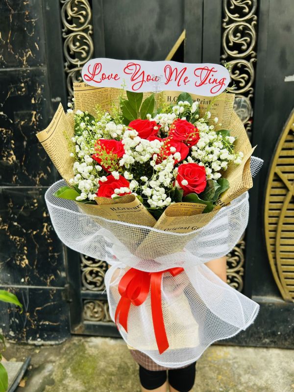 bó hoa chúc mừng