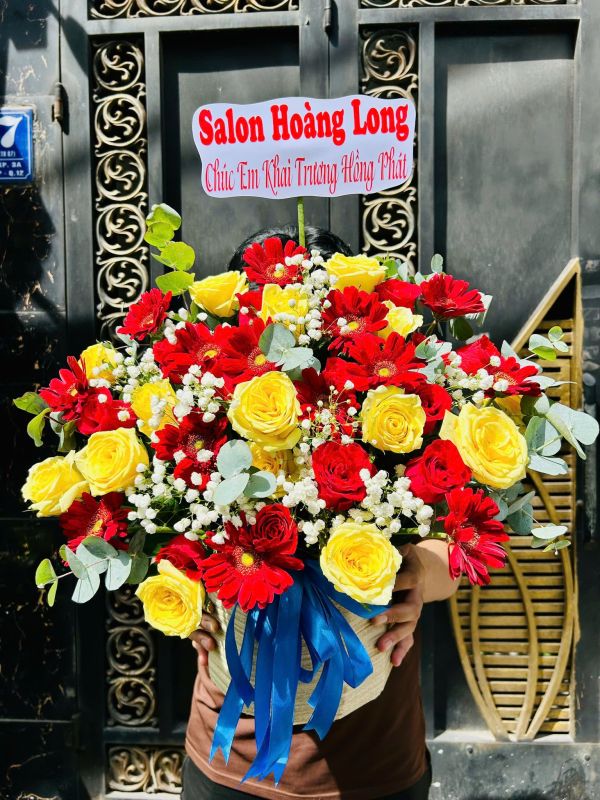 giỏ hoa khai trương