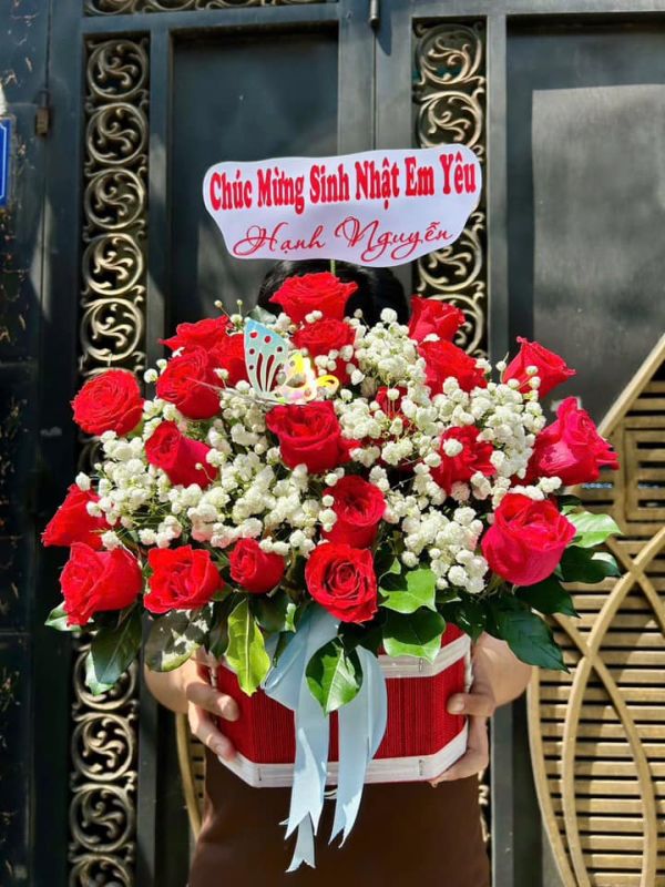 giỏ hoa sinh nhật