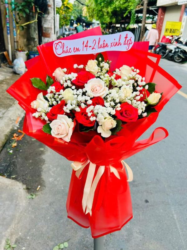 bó hoa chúc mừng
