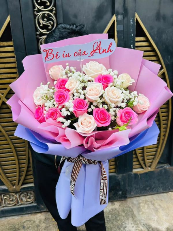 bó hoa chúc mừng