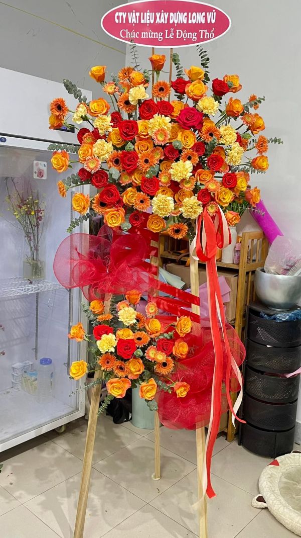 lẵng hoa khai trương