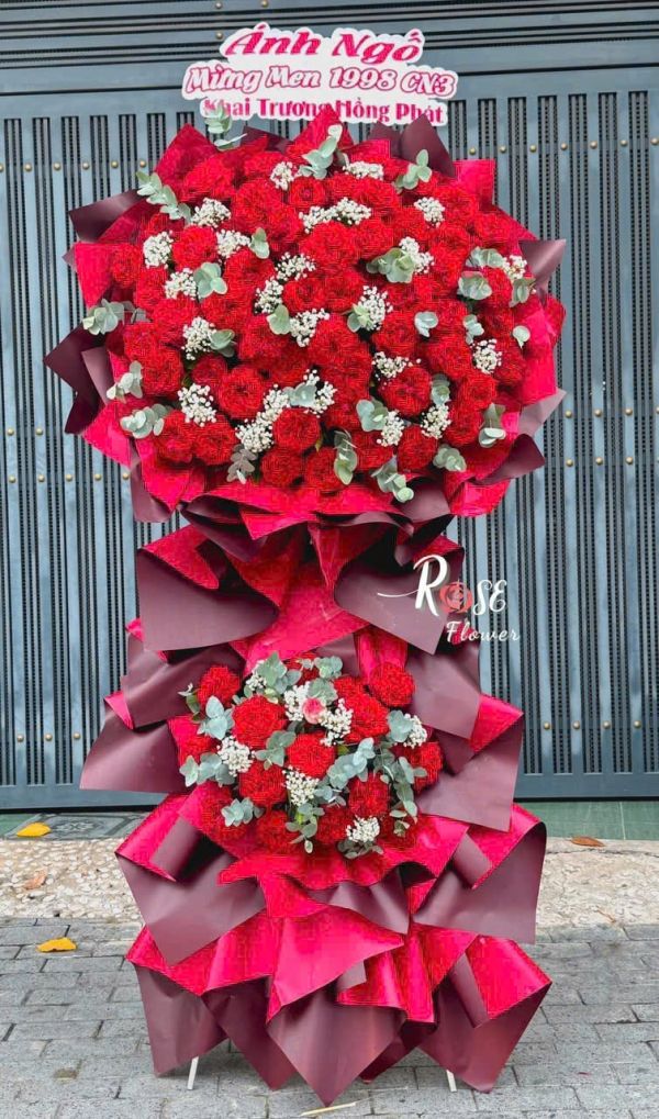 lẵng hoa khai trương