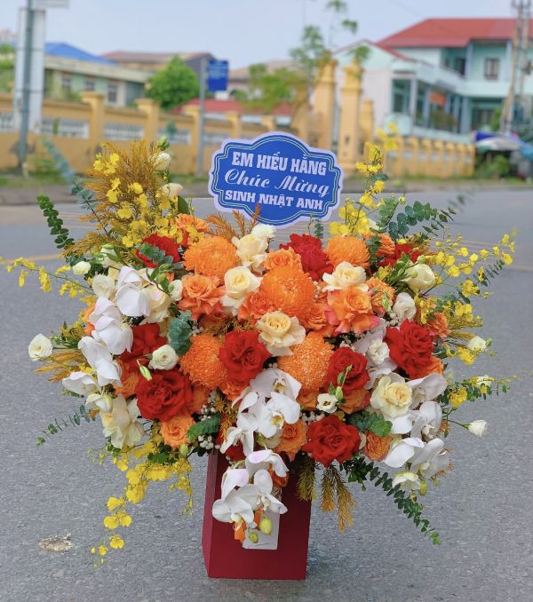 giỏ hoa sinh nhật