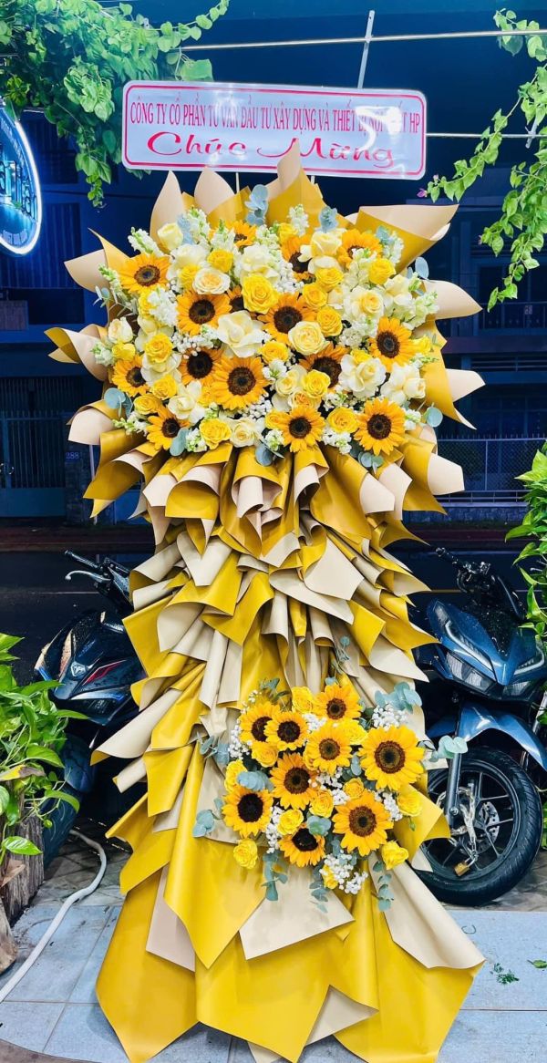 lẵng hoa khai trương