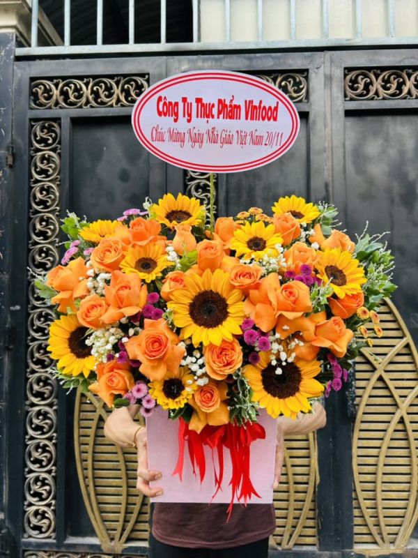giỏ hoa khai trương
