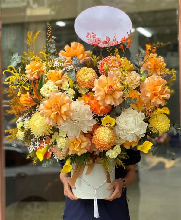 giỏ hoa tươi đẹp
