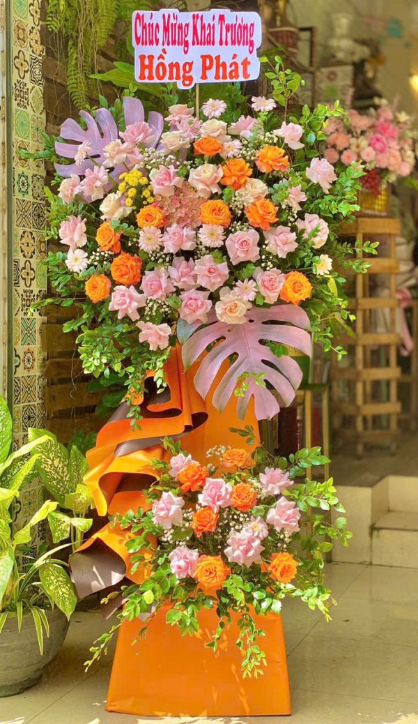 lẵng hoa khai trương