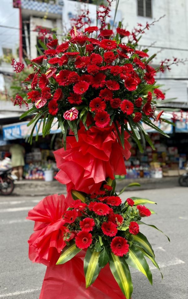 lẵng hoa chúc mừng