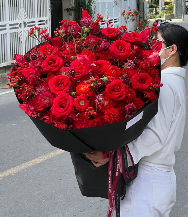 bó hoa tươi đẹp