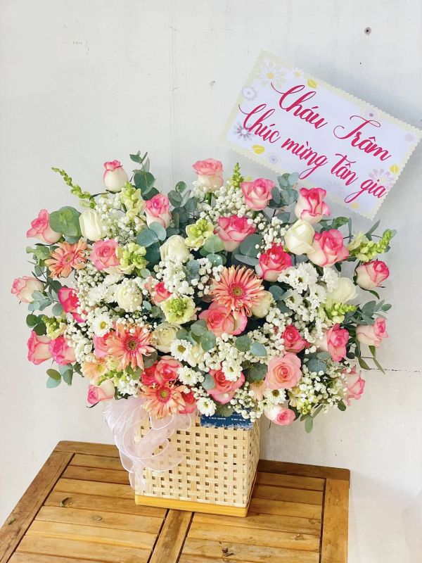 hoa chúc mừng tân gia