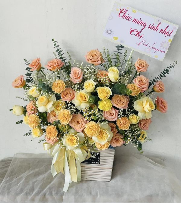 giỏ hoa chúc mừng sinh nhật