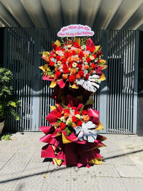 lẵng hoa khai trương