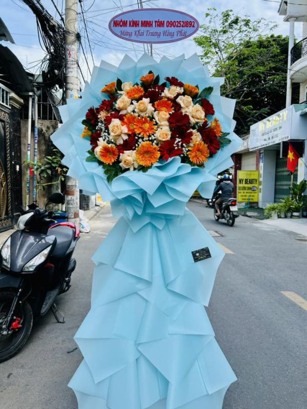 lẵng hoa chúc mừng