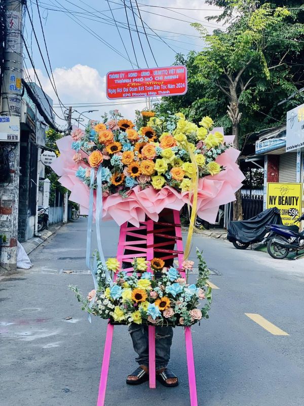 hoa khai trương