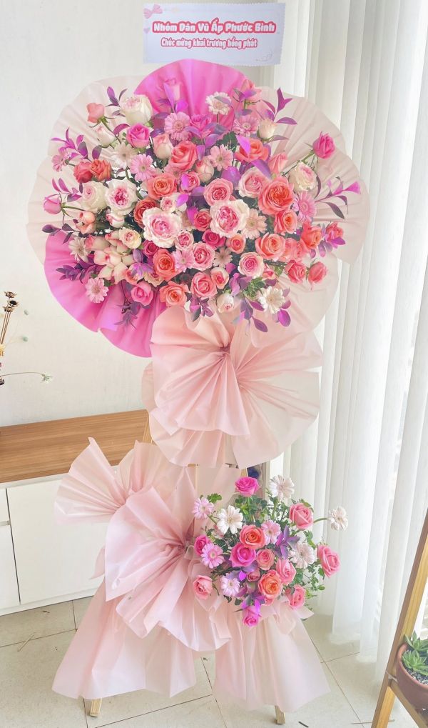lẵng hoa chúc mừng