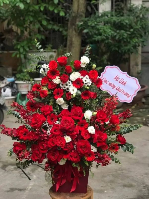giỏ hoa khai trương