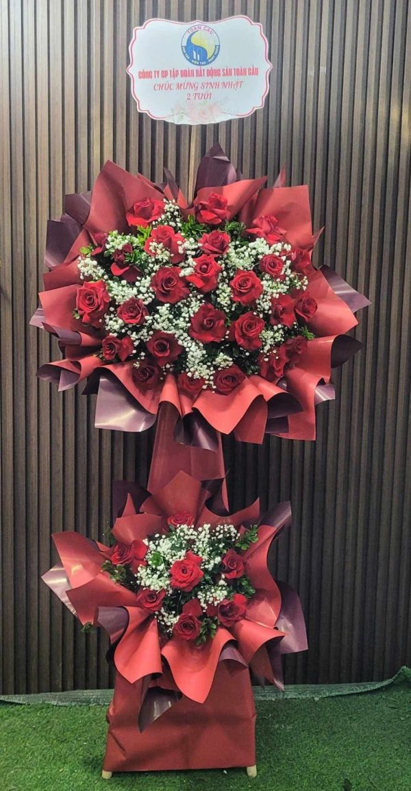 lẵng hoa chúc mừng