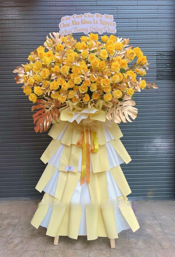 lẵng hoa khai trương