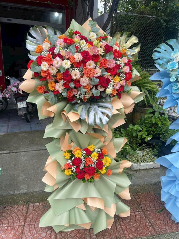 lẵng hoa chúc mừng