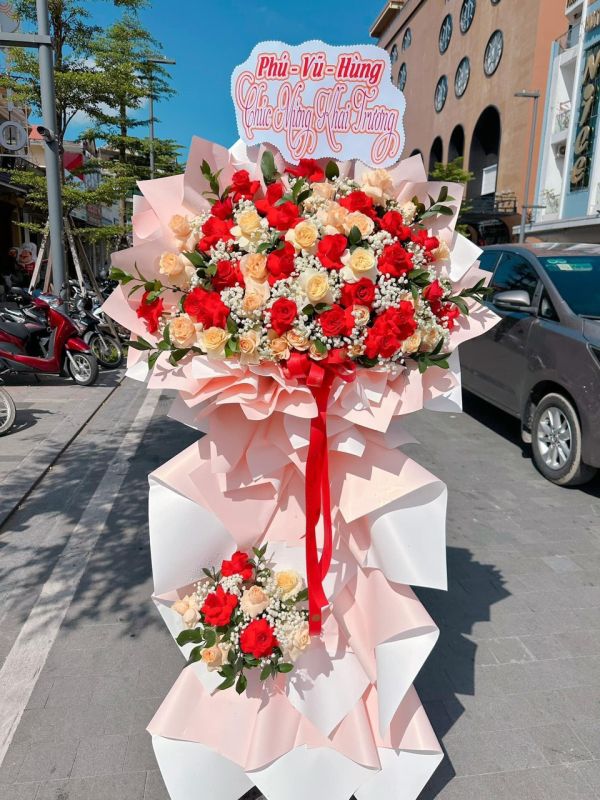 lẵng hoa khai trương