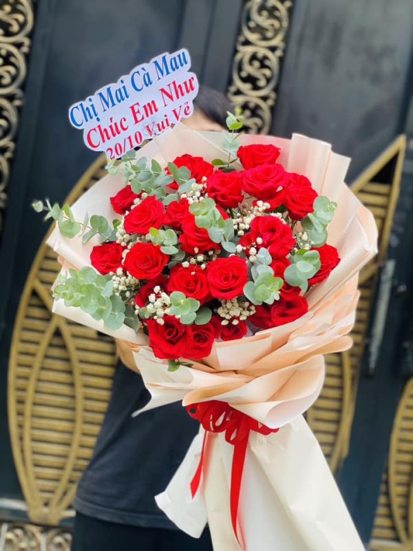 bó hoa chúc mừng
