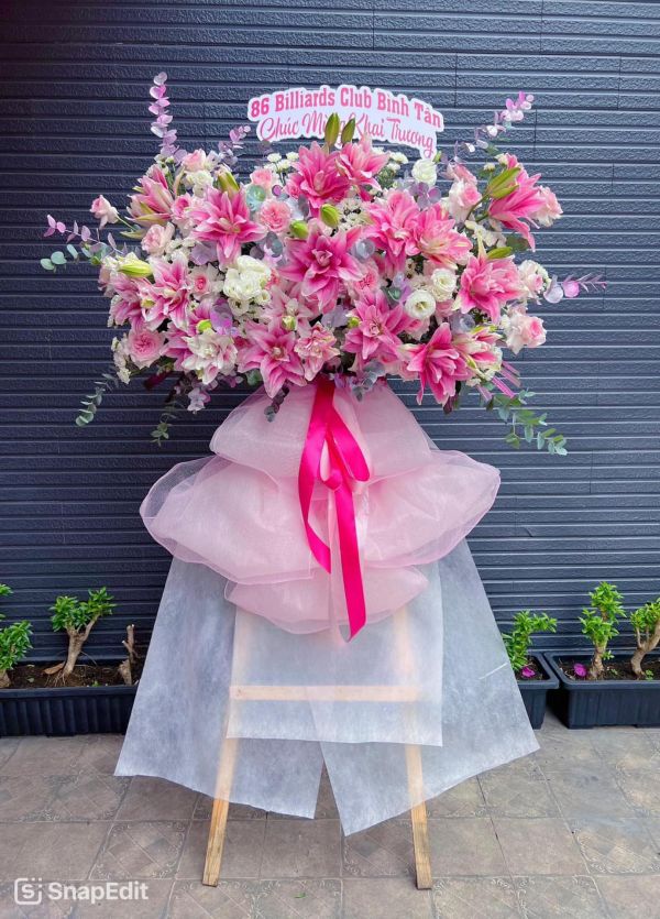 lẵng hoa chúc mừng
