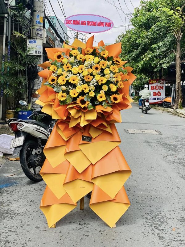 lẵng hoa chúc mừng 