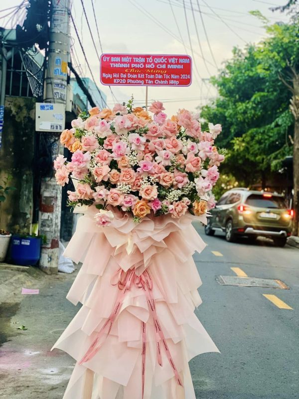 lẵng hoa chúc mừng 