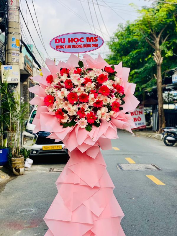 lẵng hoa chúc mừng