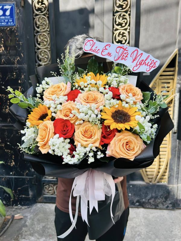 đặt hoa chúc mừng tại dĩ an