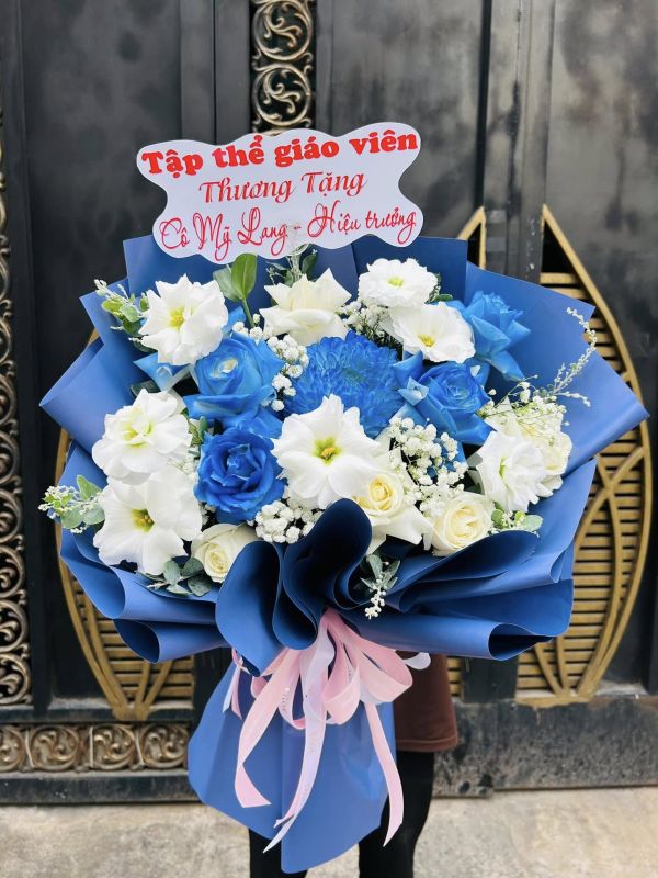 bó hoa chúc mừng