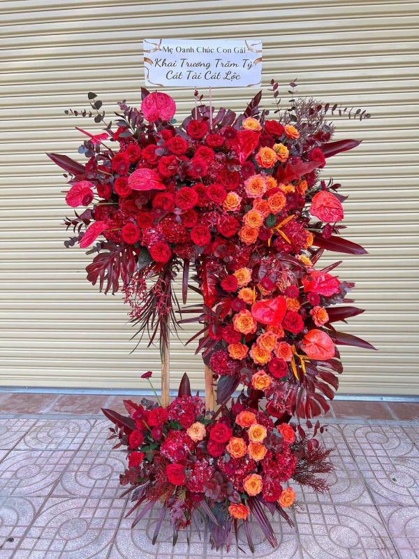 kệ hoa chúc mừng