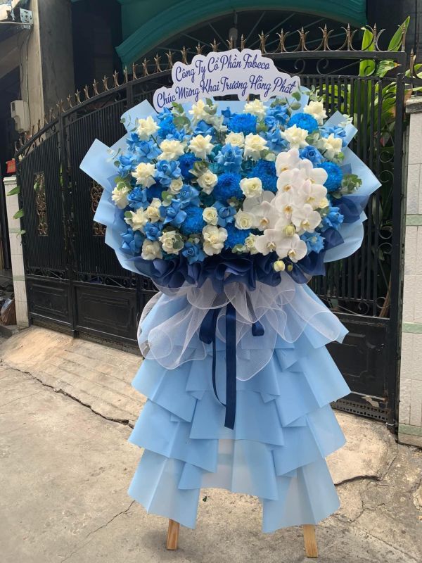 lẵng hoa chúc mừng