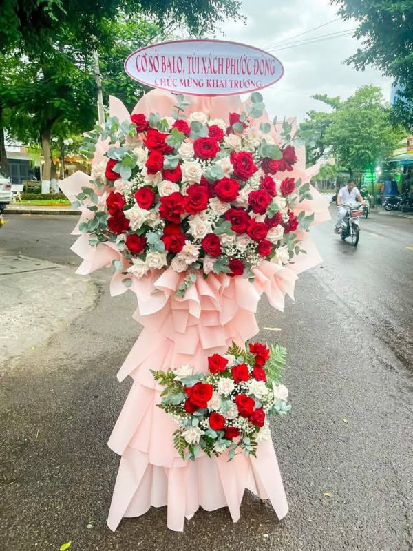 lẵng hoa chúc mừng