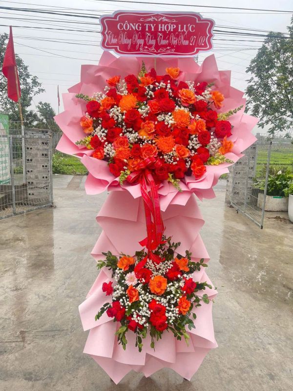 lẵng hoa chúc mừng