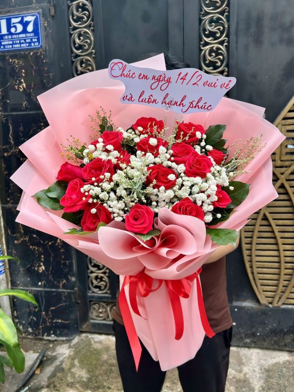 bó hoa chúc mừng