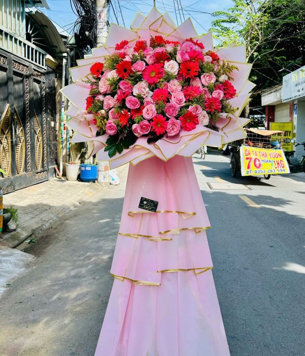 lẵng hoa chúc mừng