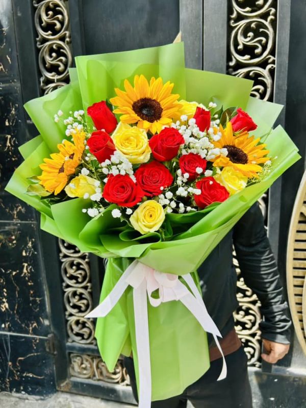 bó hoa chúc mừng