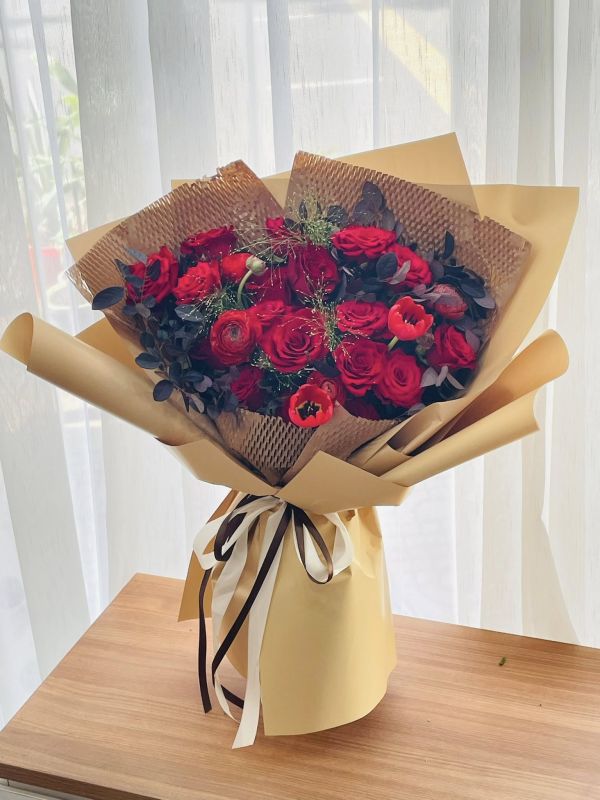 bó hoa chúc mừng