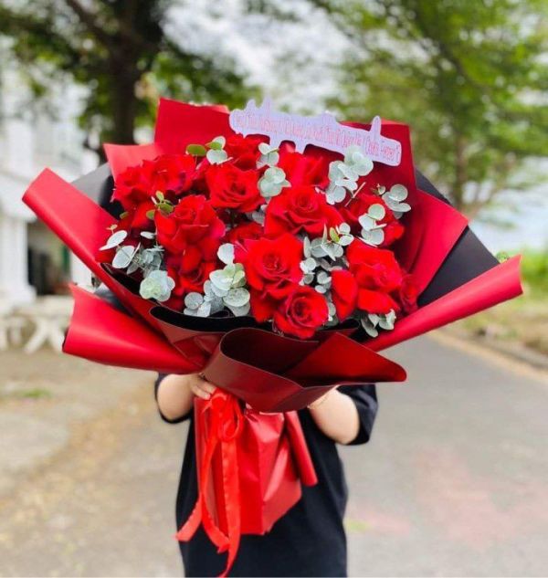 bó hoa chúc mừng