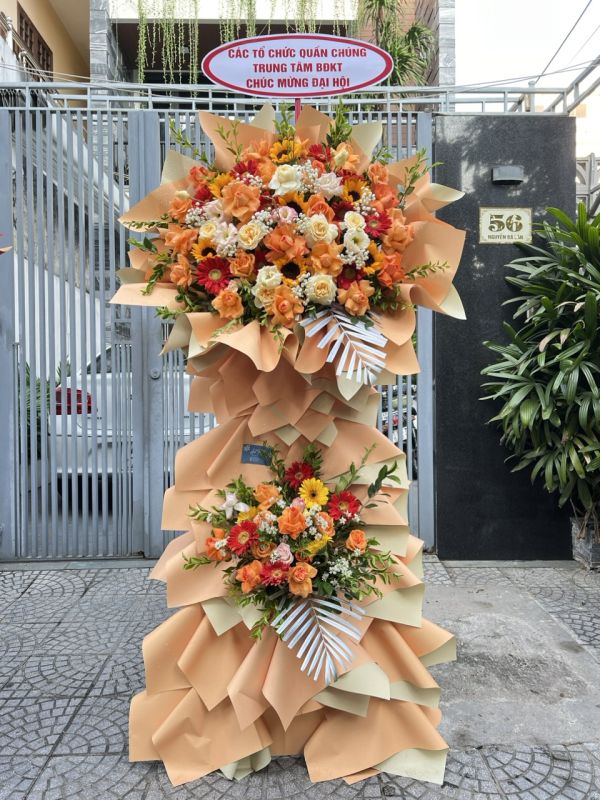 lẵng hoa chúc mừng